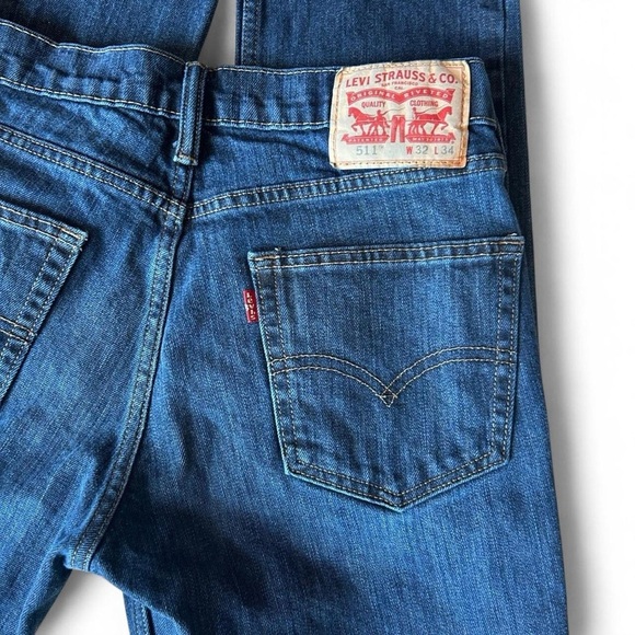 Men’s 511 Dark Wash Jeans 32x34 - Picture 3 of 6